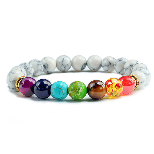 Pulsera de Parejas con Piedras Volcánicas y Ojo de Tigre - Chakras Equilibrados