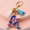 Personalized Symphonic Letter Keychain - School Backpack Charm