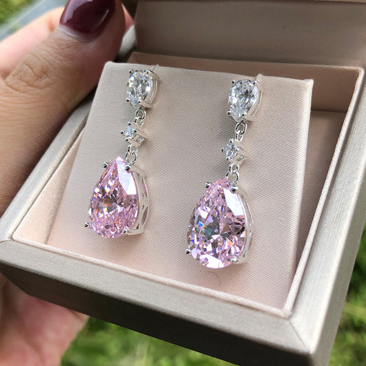 Conjunto de Joyería Shi Pei Gota de Agua 5A - Elegancia y Brillo para Mujer - Image 6