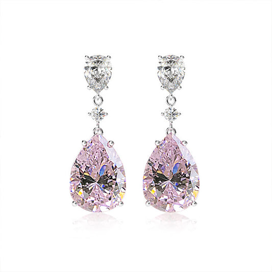 Conjunto de Joyería Shi Pei Gota de Agua 5A - Elegancia y Brillo para Mujer - Image 2