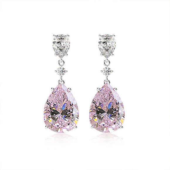 Conjunto de Joyería Shi Pei Gota de Agua 5A - Elegancia y Brillo para Mujer