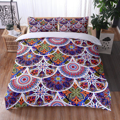 Juego de Sábanas Mandala con Funda de Almohada - Impresión Digital de 3 Piezas - Image 12