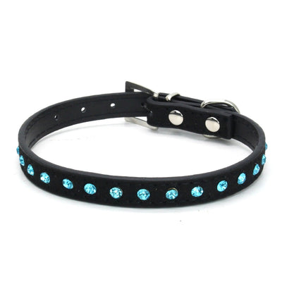Collar para Perro con Hebilla de Diamantes y Strass para uso en Ecuador