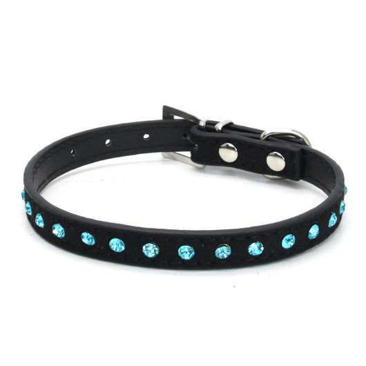 Collar para Perro con Hebilla de Diamantes y Strass para uso en Ecuador