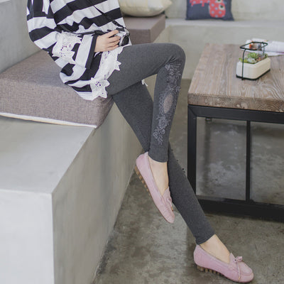Leggins de Algodón con Encaje para Mujer Tallas XS a 7XL - Image 3