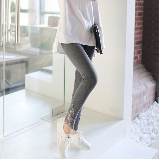 Leggins de Algodón con Encaje para Mujer Tallas XS a 7XL - Image 5