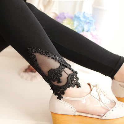 Leggins de Algodón con Encaje para Mujer Tallas XS a 7XL - Image 8