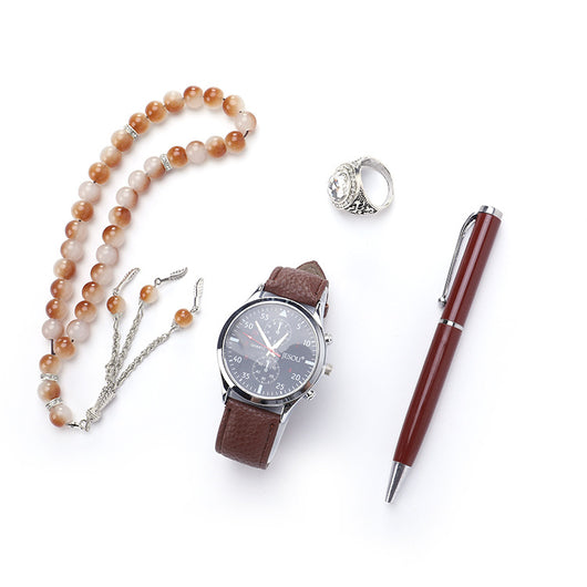 Estuche de Lujo: Reloj de Cuarzo, Anillo, Rosario y Bolígrafo Premium - Image 11