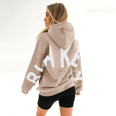 Sudadera Estampada Gruesa Oversize de Manga Larga Versátil - Image 27