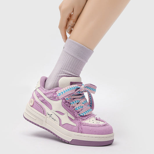 Zapatillas Deportivas Mujer Lavanda Suela Gruesa Estilo Casual - Image 13