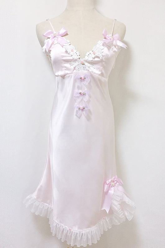 Vestido Niña Encaje con Moño - Diseño Delicado y Cómodo para Dormir - Image 12