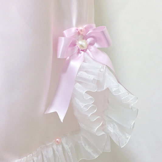 Vestido Niña Encaje con Moño - Diseño Delicado y Cómodo para Dormir - Image 2