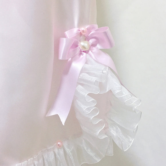 Vestido Niña Encaje con Moño - Diseño Delicado y Cómodo para Dormir