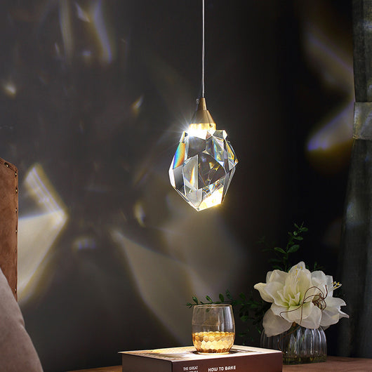 Lámpara Colgante de Cobre y Cristal Lujo Moderno - Araña Minimalista 3 Luces - Image 17