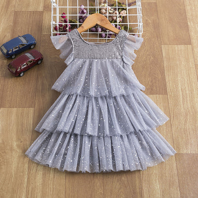 Vestido Princesa Niña Tul Neto Estilo Occidental - Image 9