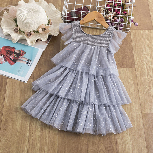 Vestido Princesa Niña Tul Neto Estilo Occidental - Image 11