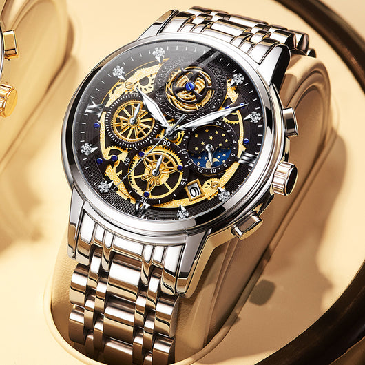 Reloj de Lujo para Hombre Acero Inoxidable Resistente al Agua - Image 6