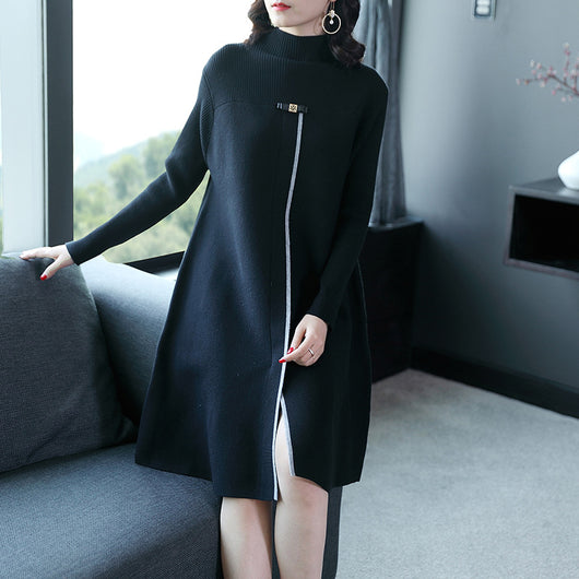 Suéter Suelto Largo para Mujer - Vestido Pullover de Manga Larga - Image 4