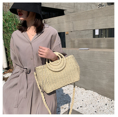 Bolso Bandolera Tejido de Paja - Estilo Primavera Asimétrico - Image 17