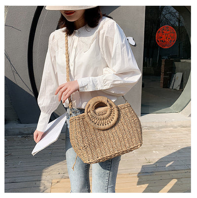 Bolso Bandolera Tejido de Paja - Estilo Primavera Asimétrico - Image 23