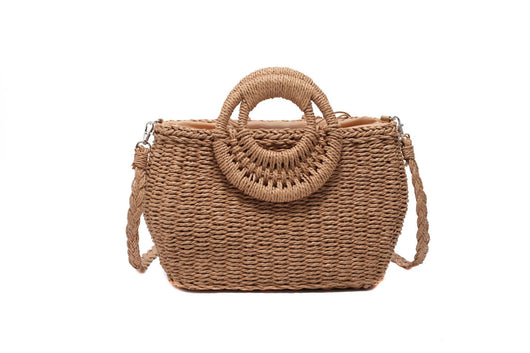 Bolso Bandolera Tejido de Paja - Estilo Primavera Asimétrico - Image 3