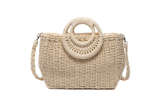 Bolso Bandolera Tejido de Paja - Estilo Primavera Asimétrico - Image 2