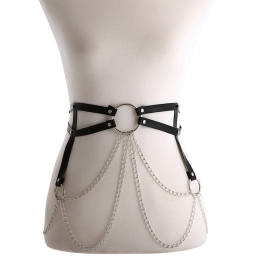 Arnés Corporal Cadena de Cuero Sexy para Mujer - Joyería de Cintura - Image 7