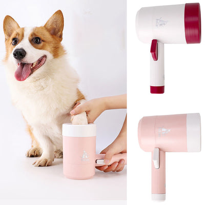 Taza Limpiadora de Patas para Mascotas con Cepillos de Silicona Suave