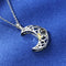 Love You To The Moon And Back Necklace Plateado G