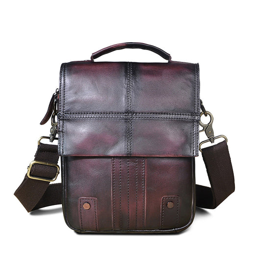 Bolsa de Viaje Retro Crazy Horse 8 Pulgadas - Bandolera Vintage para Hombre - Image 3
