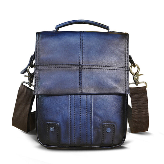 Bolsa de Viaje Retro Crazy Horse 8 Pulgadas - Bandolera Vintage para Hombre - Image 2