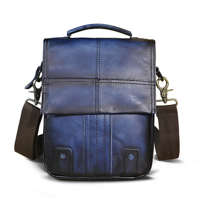 Bolsa de Viaje Retro Crazy Horse 8 Pulgadas - Bandolera Vintage para Hombre - Image 2