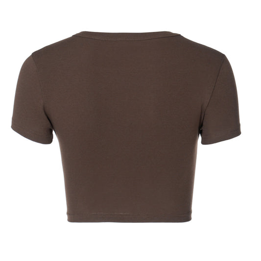 Camiseta Slim Fit Cuello Redondo con Estampado de Letras - Image 2