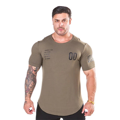 Playera Deportiva Ajustada de Manga Corta para Verano - Image 4