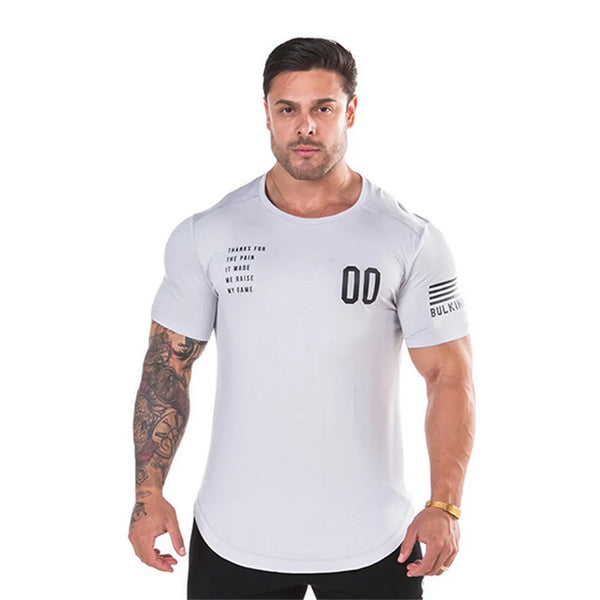 Playera Deportiva Ajustada de Manga Corta para Verano