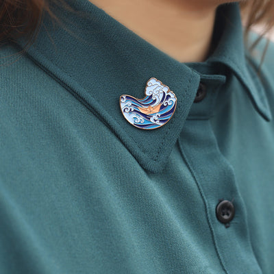 Broche Metálico Azul Delicado - Decoración Creativa con Diseño Elegante - Image 8