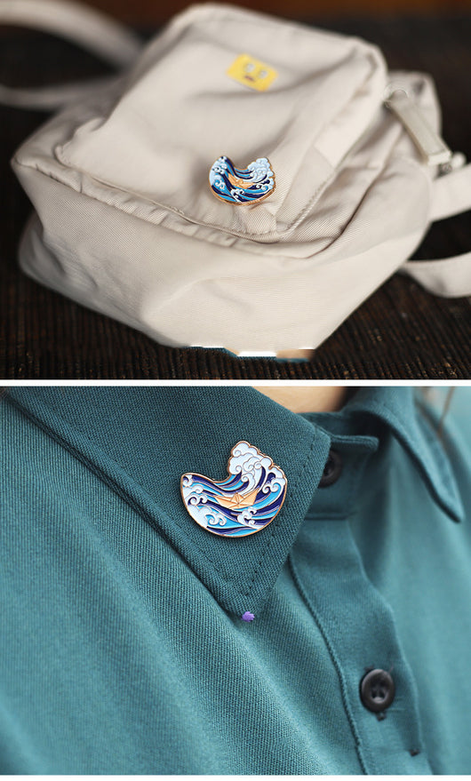 Broche Metálico Azul Delicado - Decoración Creativa con Diseño Elegante - Image 7