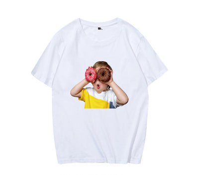 Playera Holgada Donut Boy Prayer de Manga Corta - Image 10