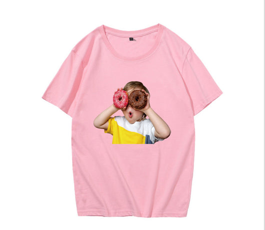 Playera Holgada Donut Boy Prayer de Manga Corta - Image 5