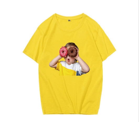 Playera Holgada Donut Boy Prayer de Manga Corta - Image 4