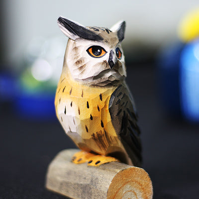 Escultura de Búho en Madera Tallada a Mano - Image 5