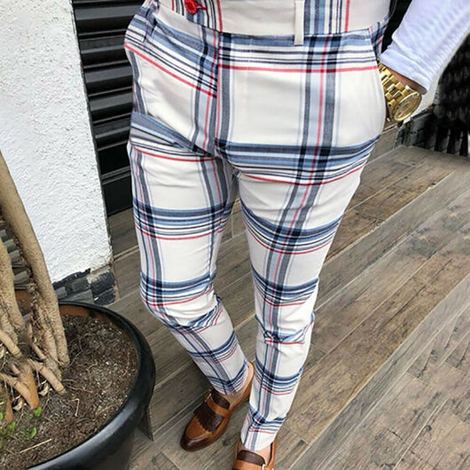Pantalones Cuadros Hombre Streetwear Hip Hop