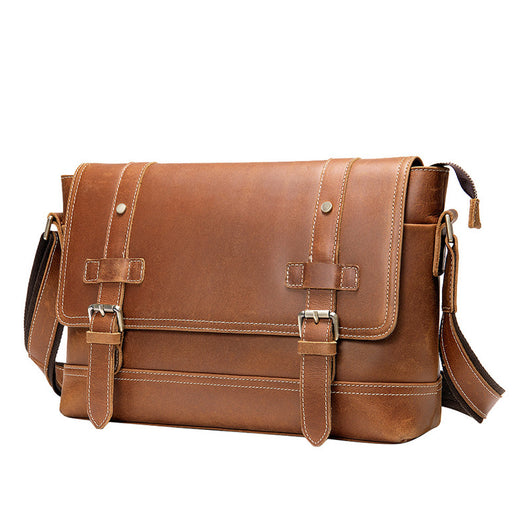 Bolso de Viaje Retro en Cuero Premium para Hombre - Gran Capacidad - Image 6