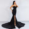Vestido Maxi Asimétrico con Escote Envuelto para Fiestas