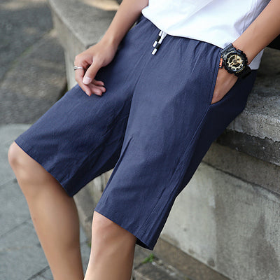 Pantalones Cortos Casuales de Cinco Puntos para Hombre Talla Grande - Image 12