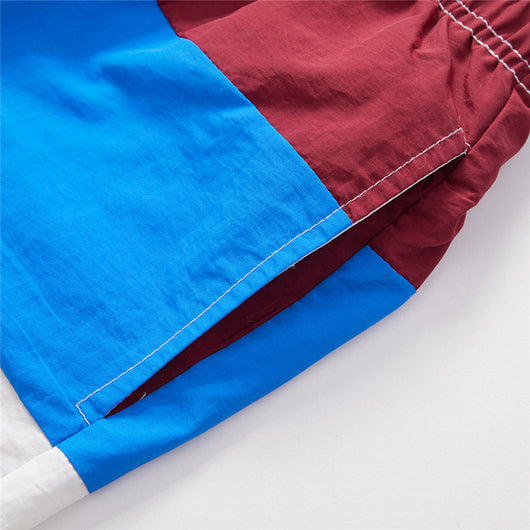 Pantalones Cortos de Playa Clash Color para Hombre - Secado Rápido y Ajuste Holgado - Image 11
