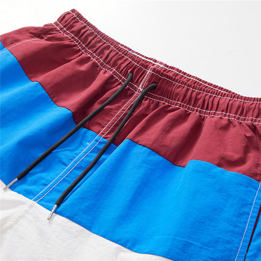Pantalones Cortos de Playa Clash Color para Hombre - Secado Rápido y Ajuste Holgado - Image 5