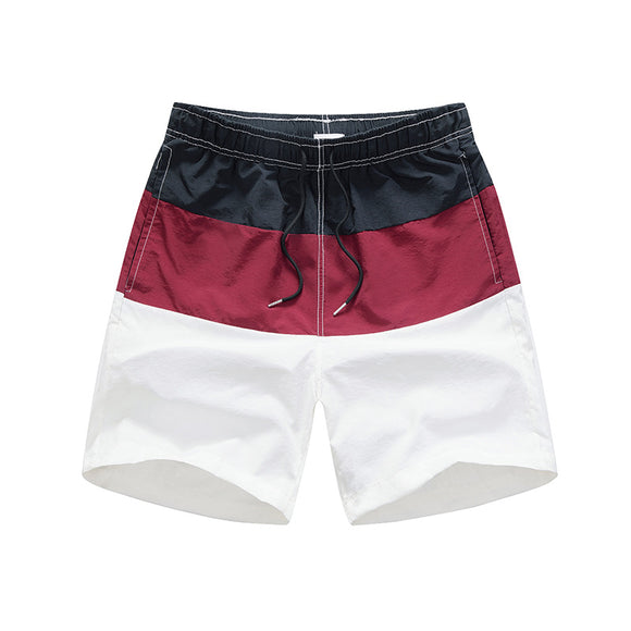 Pantalones Cortos de Playa Clash Color para Hombre - Secado Rápido y Ajuste Holgado