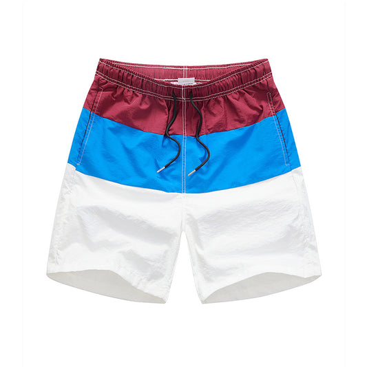 Pantalones Cortos de Playa Clash Color para Hombre - Secado Rápido y Ajuste Holgado
