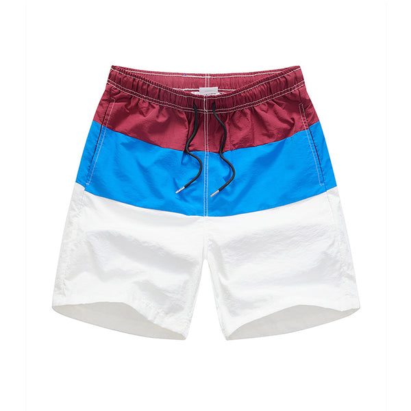 Pantalones Cortos de Playa Clash Color para Hombre - Secado Rápido y Ajuste Holgado